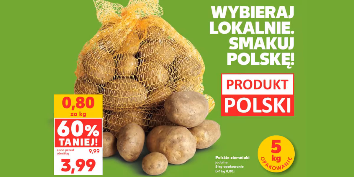Kaufland: -60% na polskie ziemniaki jadalne