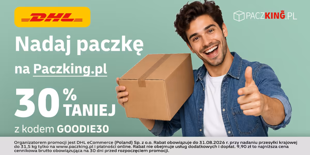 DHL: KOD rabatowy -30% na nadanie przesyłki