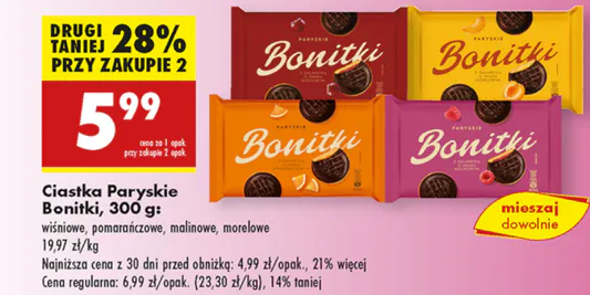 Biedronka: -28% na ciastka Paryskie Bonitki 14.05.2025