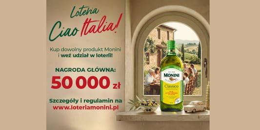 Loterie i Konkursy: Loteria Monini Ciao Italia! 05.05.2026