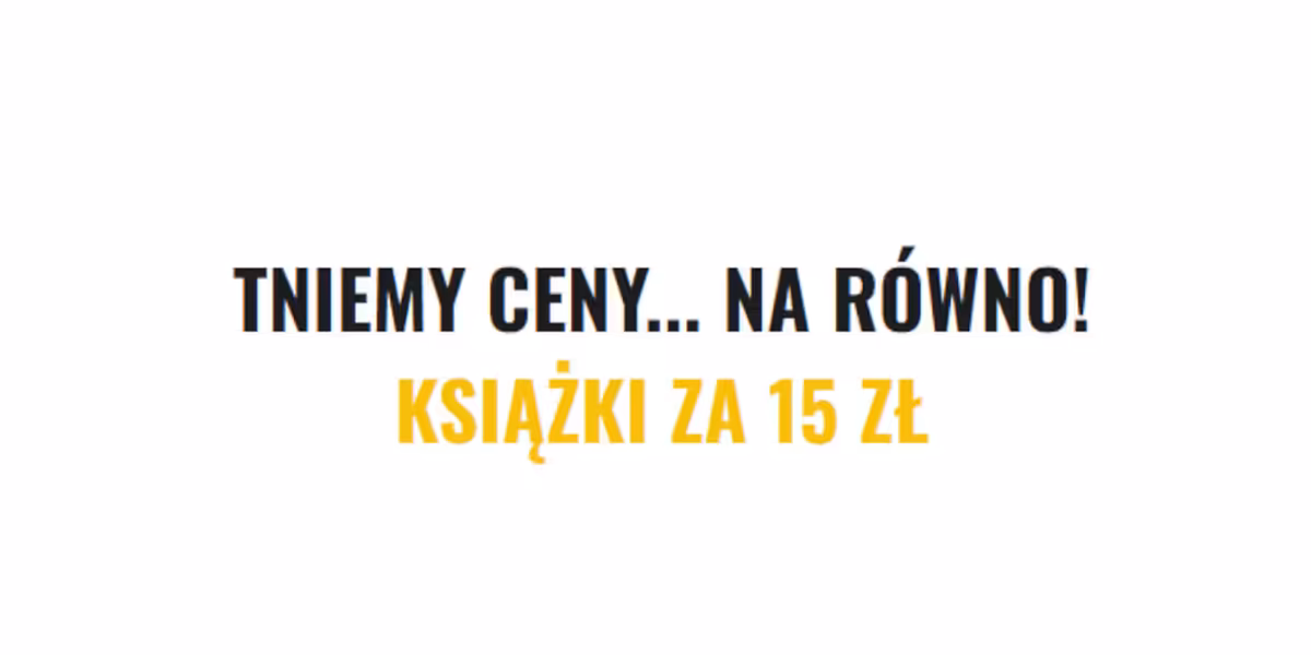 Chodnik Literacki: KOD rabatowy na książki za 15 zł