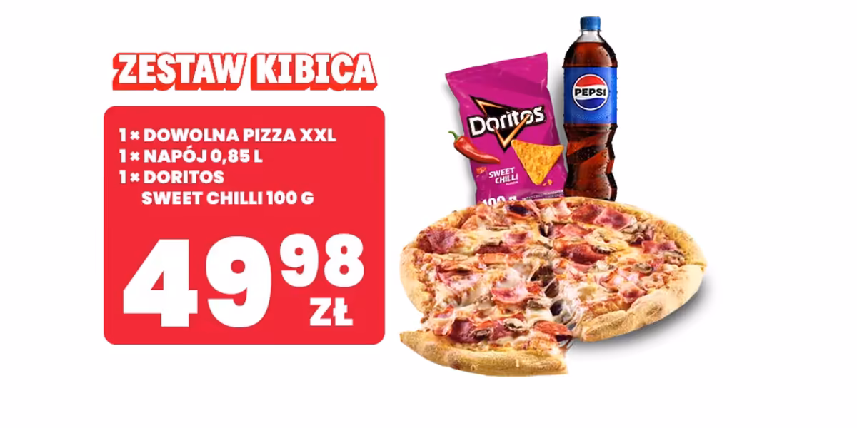 Domino's Pizza: 49,98 zł za Zestaw Kibica