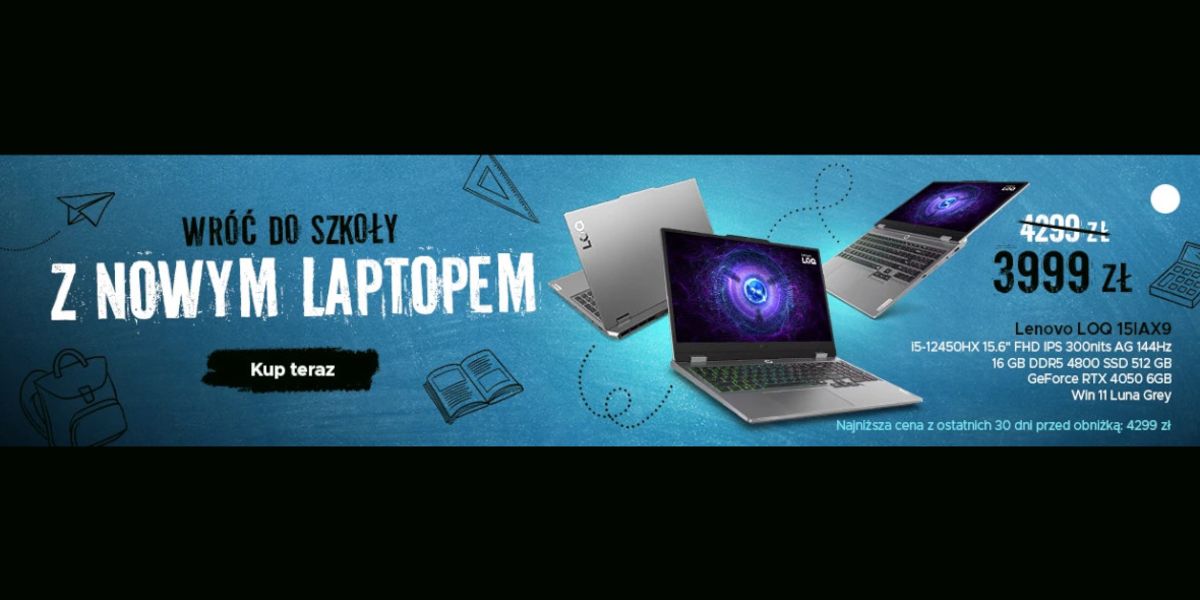 Sferis: Nowy laptop do szkoły