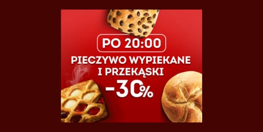 Żabka: -30% na pieczywo i przekąski 12.11.2025
