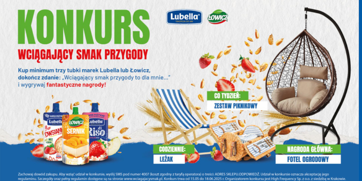 Loterie i Konkursy: Konkurs Wciągający smak przygody z Lubella i Łowicz
