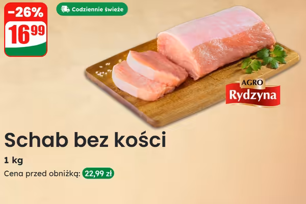 : -26% na schab bez kości