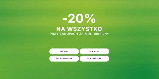 4F: KOD rabatowy -20% na wszystko 08.06.2025