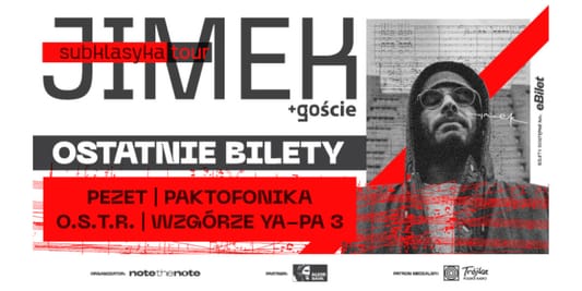 eBilet: KOD rabatowy -20% na koncert JIMEK & GOŚCIE 14.05.2025