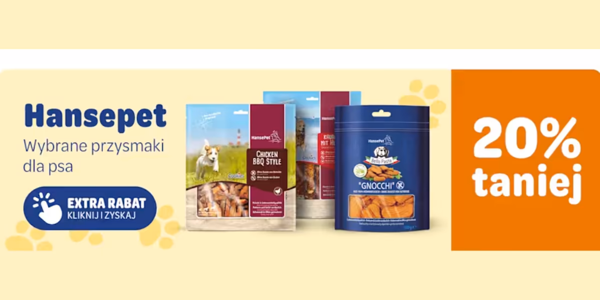 zooplus: -20% na wybrane przysmaki Hansepet
