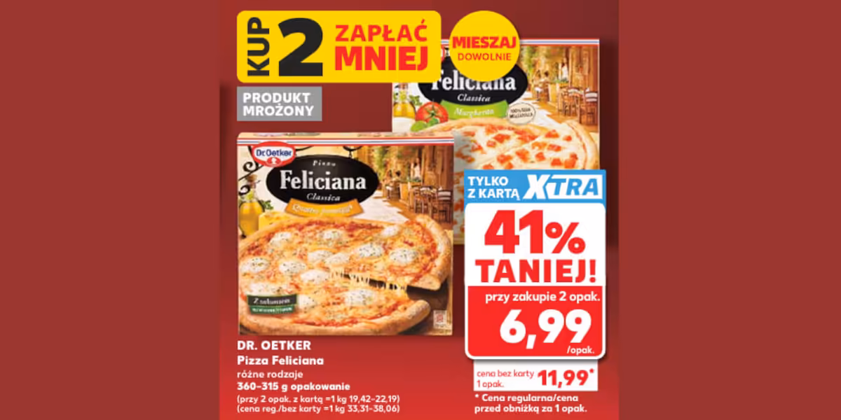 Kaufland: -41% na pizzę Feliciana Dr. Oetker