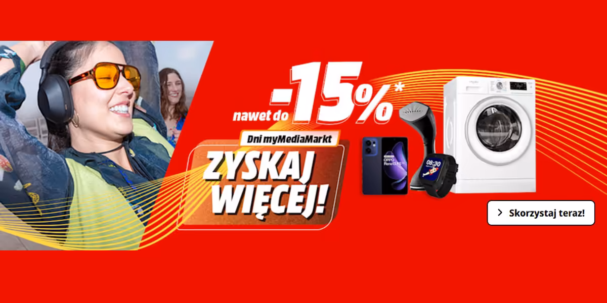 Media Markt: Do -15% ekstra na setki produktów