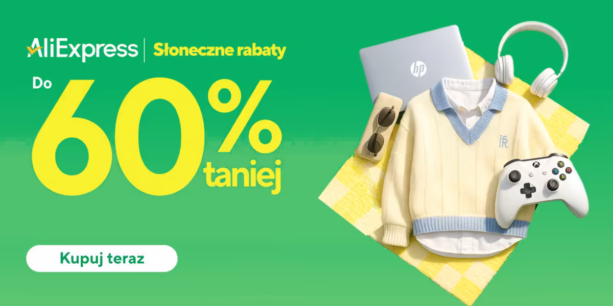 AliExpress: KOD rabatowy Do -50$ i zniżki do -60%