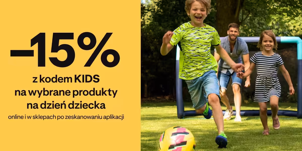 Decathlon: KOD rabatowy -15% na produkty na Dzień Dziecka