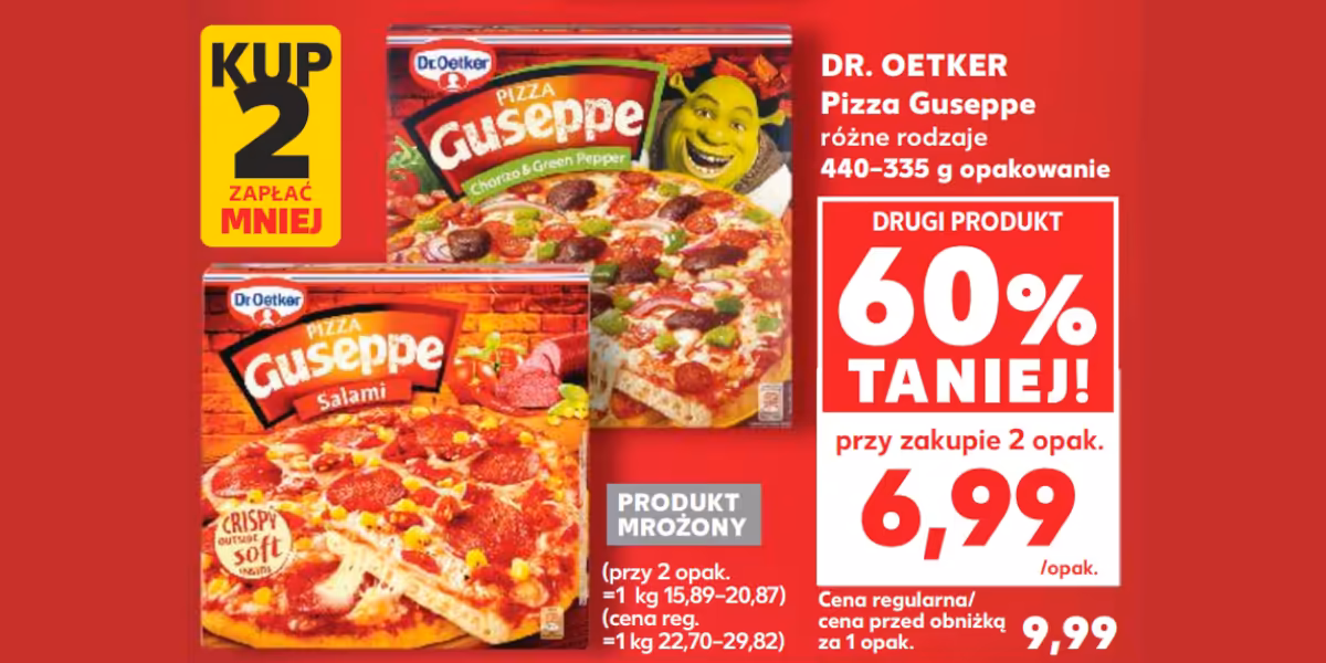 Kaufland: -60% na pizze Guseppe DR. OETKER