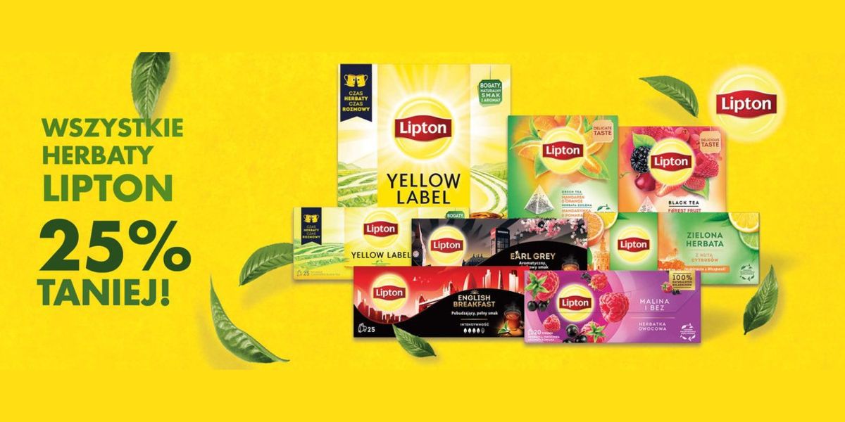 Dino: -25% na wszystkie herbaty Lipton