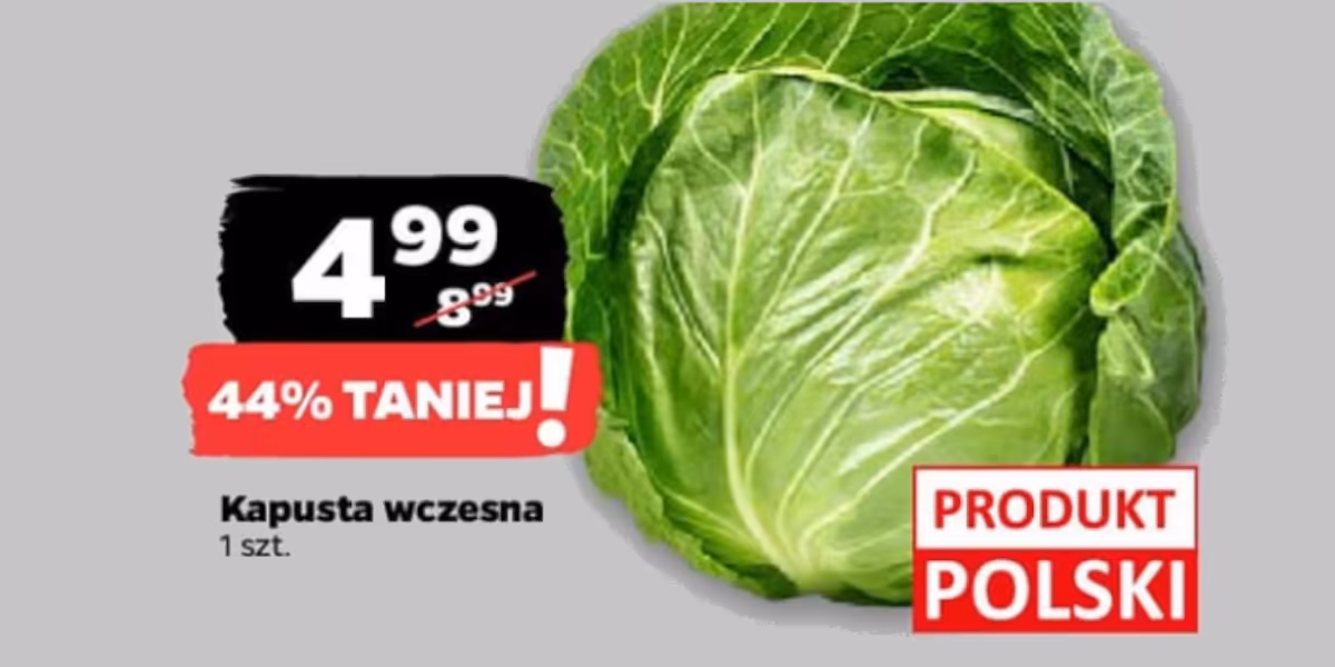Netto: -44% na polską kapustę wczesną