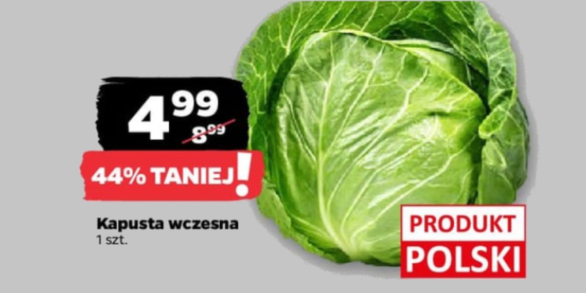 Netto: -44% na polską kapustę wczesną