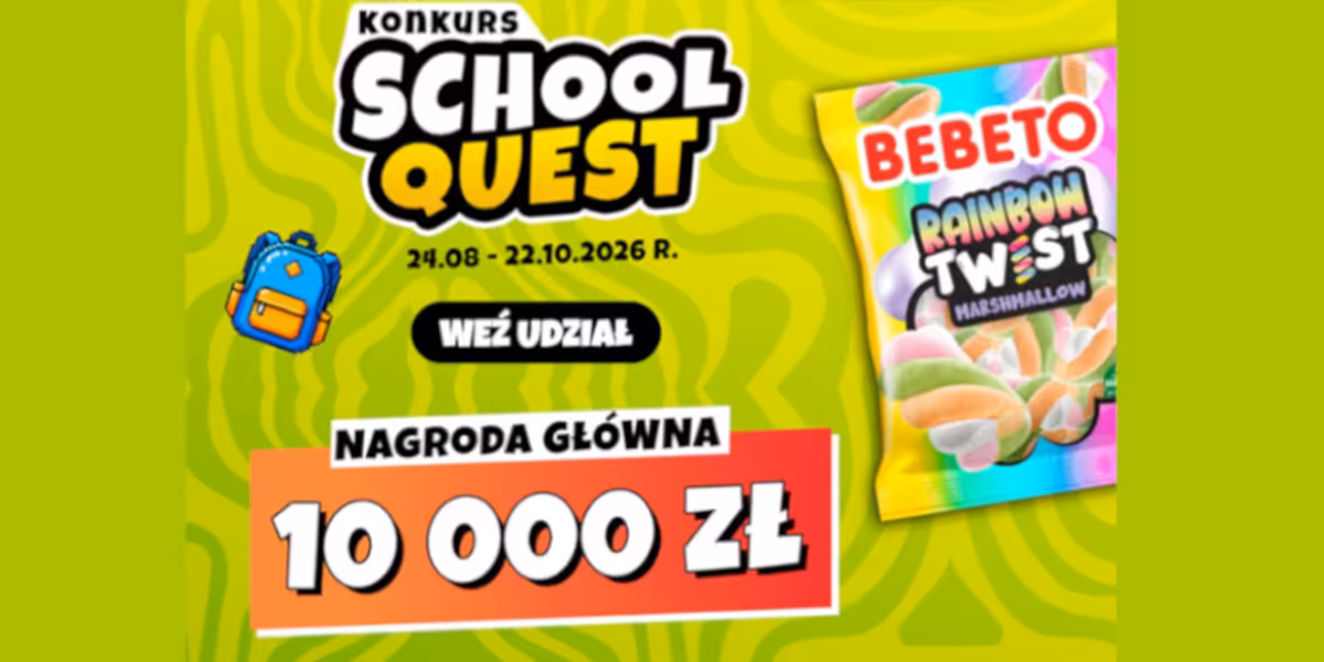 Loterie i Konkursy: Konkurs School Quest z Bebeto