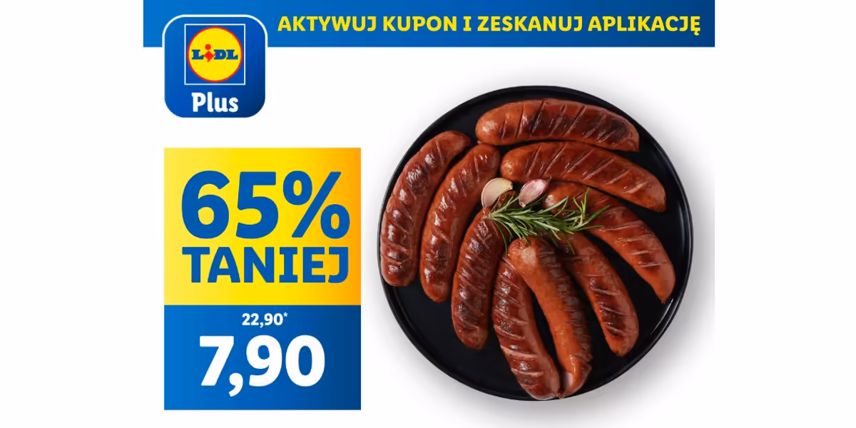 Lidl: KUPON -65% na kiełbasę śląską