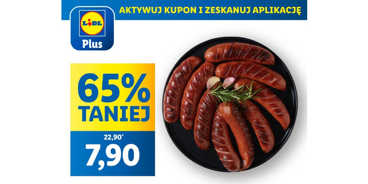 Lidl: KUPON -65% na kiełbasę śląską 30.04.2025