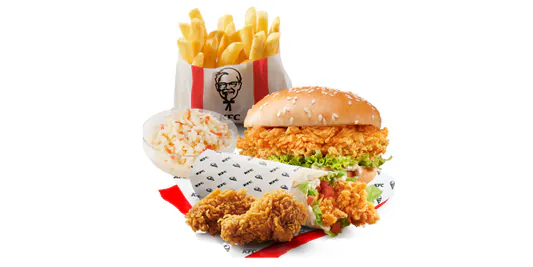 KFC: 39,99 zł za Zinger Burger + iTwist + 2x Hot Wings 17.09.2025