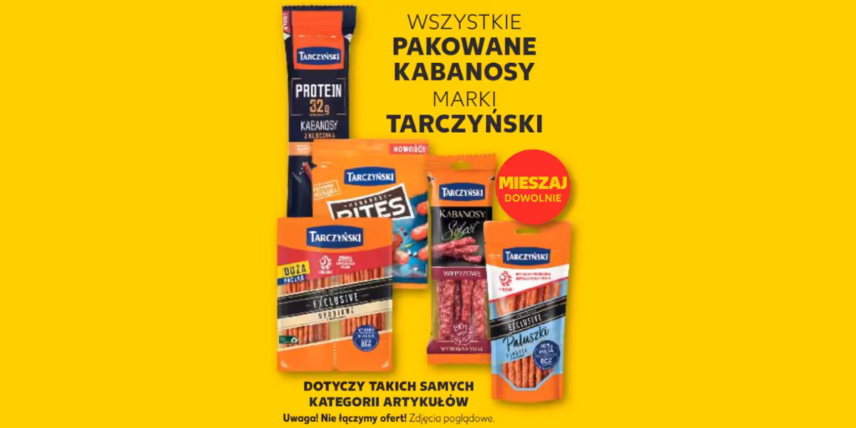 Kaufland: -100% na wszystkie art. pakowane marki Tarczyński