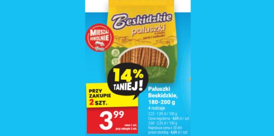 TwójMarket.pl: -14% na paluszki Beskidzkie 24.07.2024