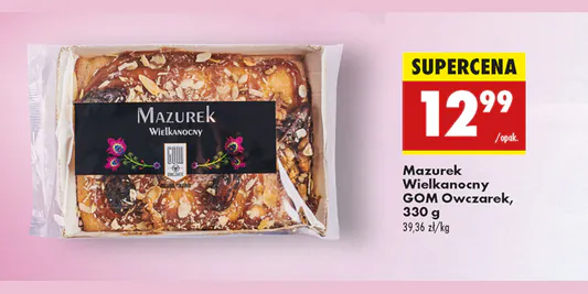 Biedronka: 12,99 zł za mazurek wielkanocny GOM Owczarek 17.04.2025