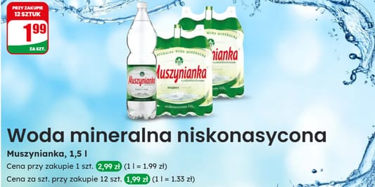 Dino: 1,99 zł za wodę Muszynianka 04.06.2025