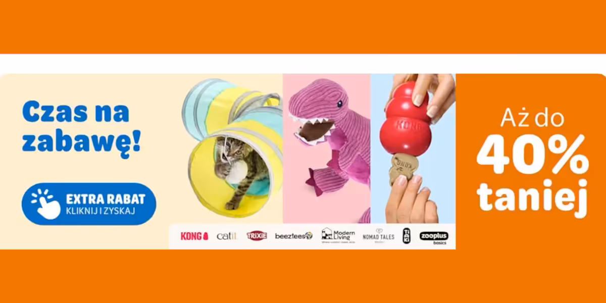 zooplus: Do -40% na zabawki i niezbędne akcesoria do zabawy