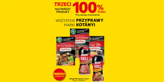 Kaufland: -100% na wszystkie przyprawy  Kotányi 24.04.2025