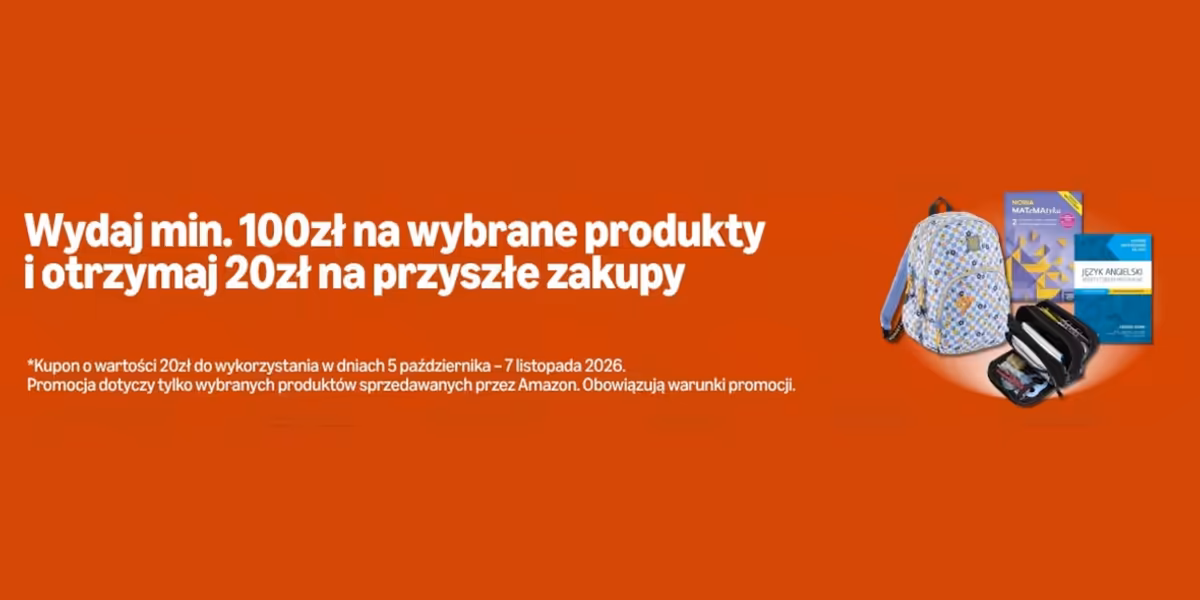 Amazon: -20 zł na kolejne zakupy