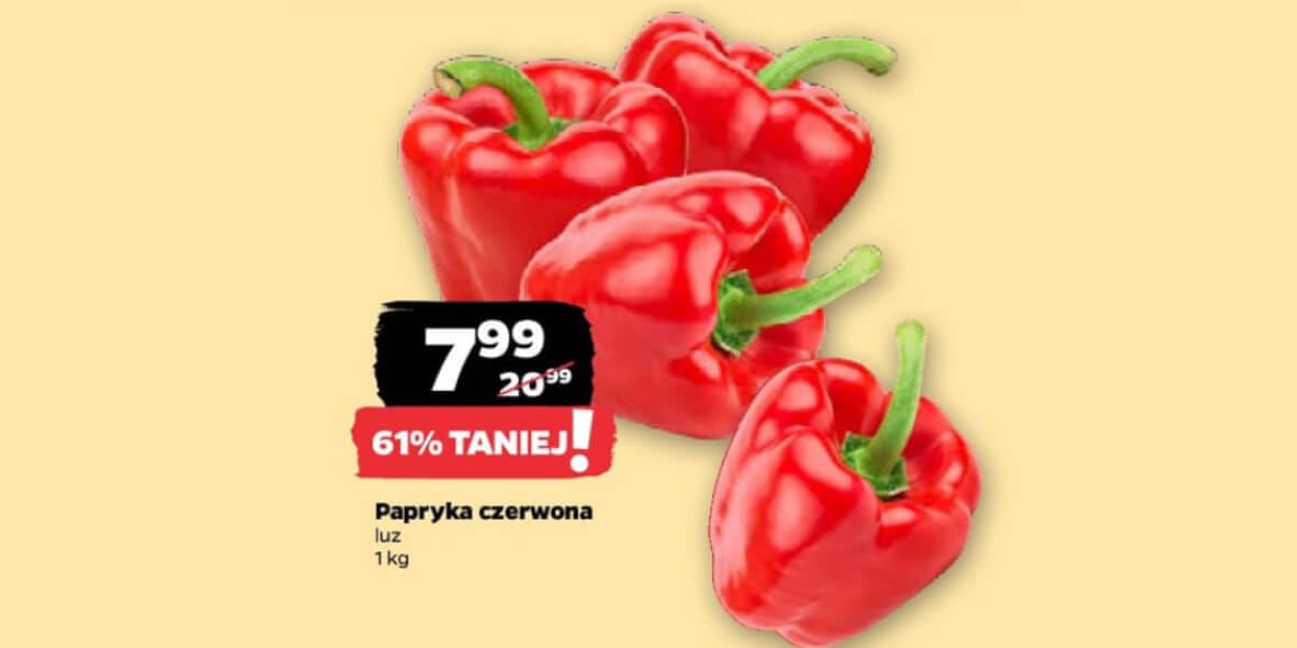 Netto: -61% na paprykę czerwoną 05.05.2025