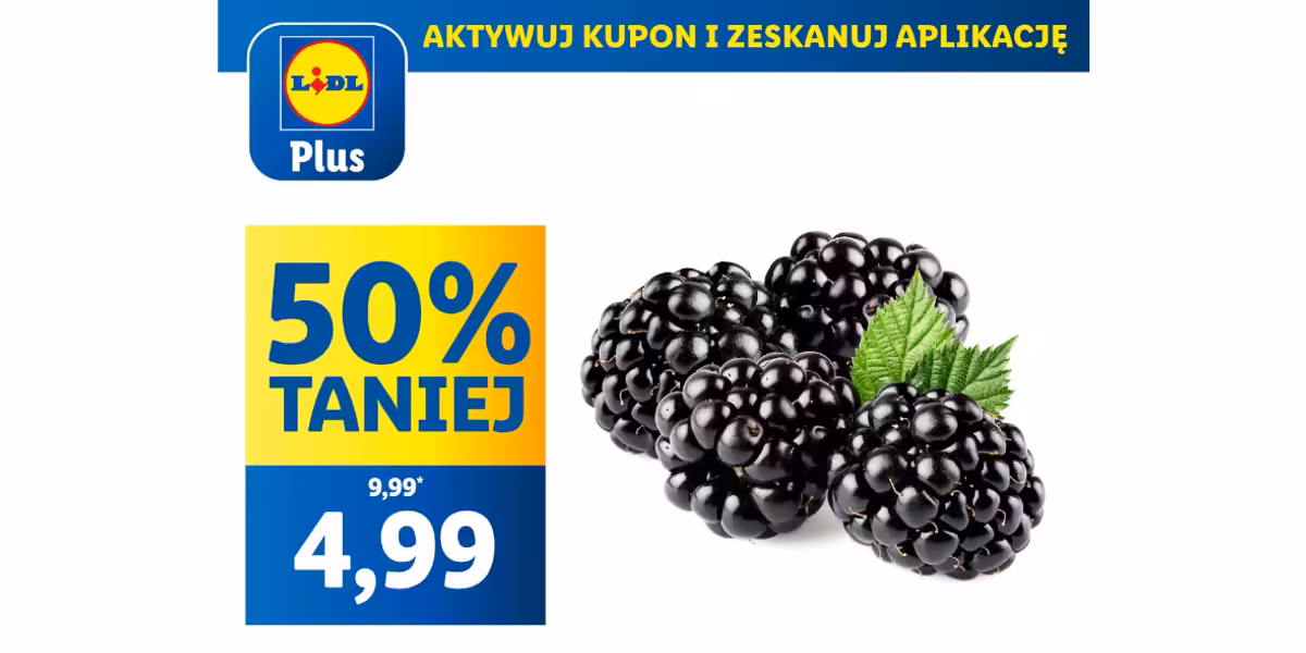 Lidl: KUPON -50% na jeżyny