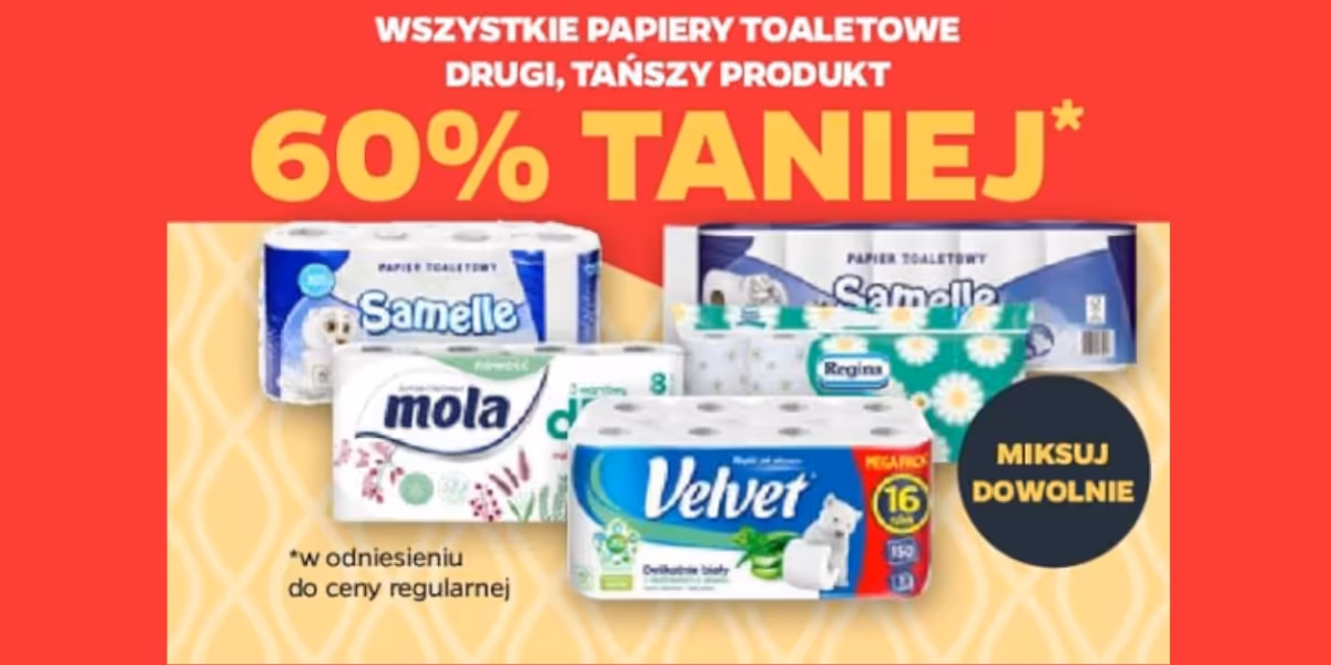 Netto: -60% na papiery toaletowe