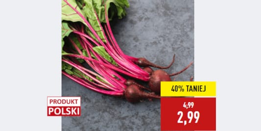 Aldi: -40% na polską botwinkę 06.06.2025