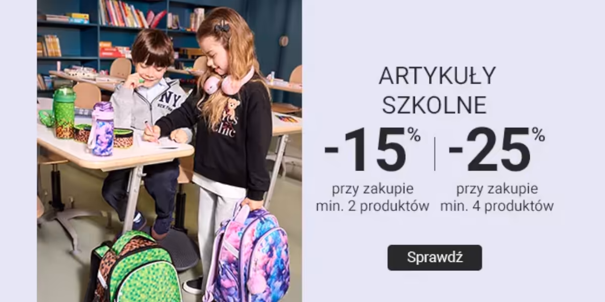 Smyk: Do -25% na artykuły szkolne