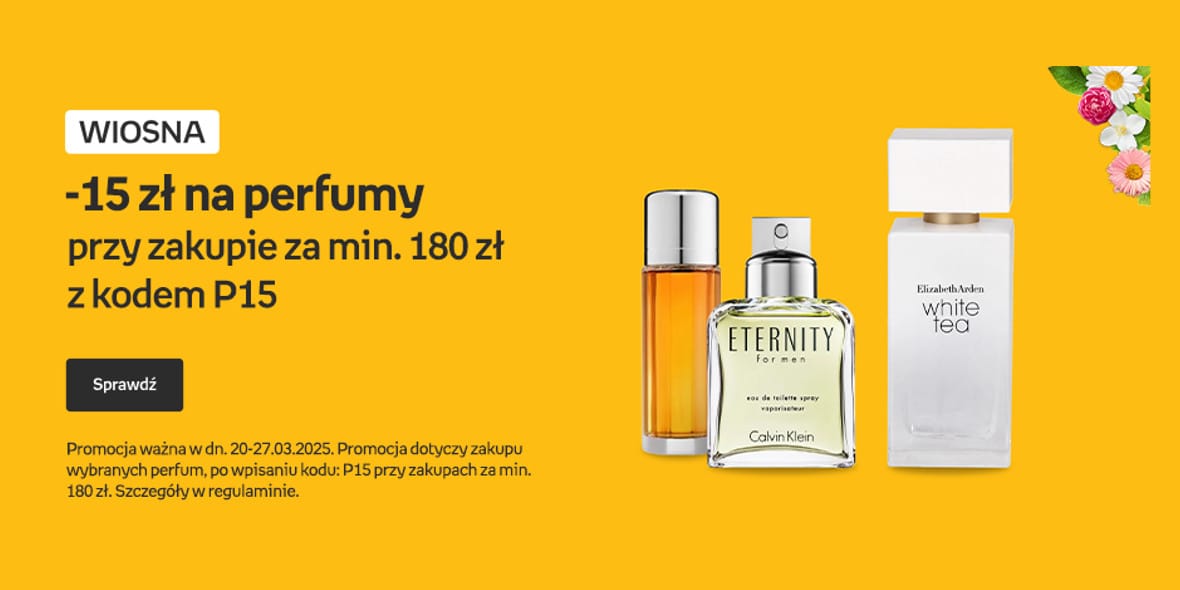 Empik: KOD rabatowy -15 zł na perfumy 24.03.2025