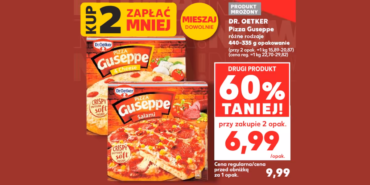 Kaufland: -60% na pizze Guseppe DR. OETKER