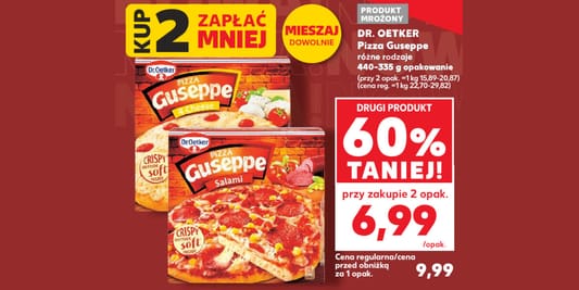 Kaufland: -60% na pizze Guseppe DR. OETKER 09.07.2026