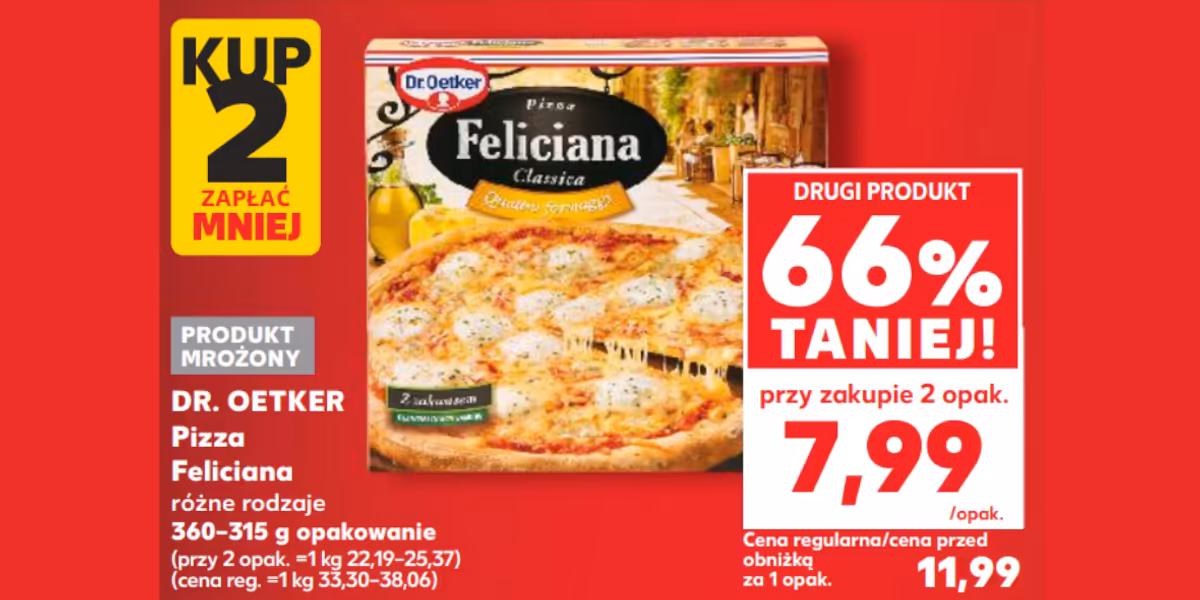 Kaufland: -66% na pizze Feliciana Dr. Oetker