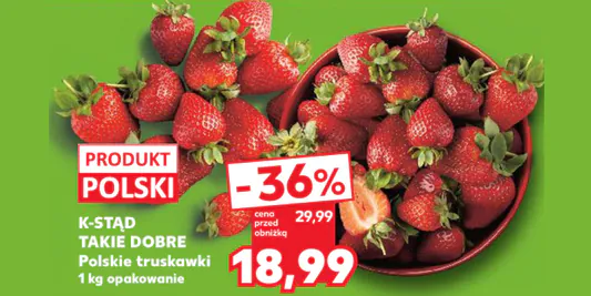 Kaufland: -36% na polskie truskawki 11.06.2026