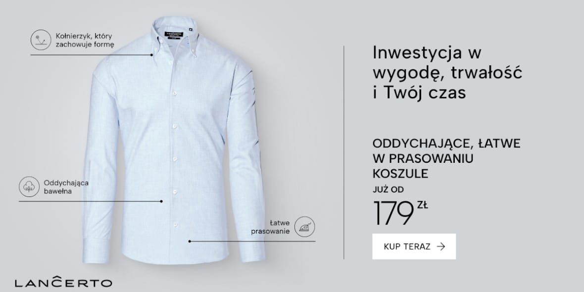 Lancerto: Od 179,90 zł za koszule