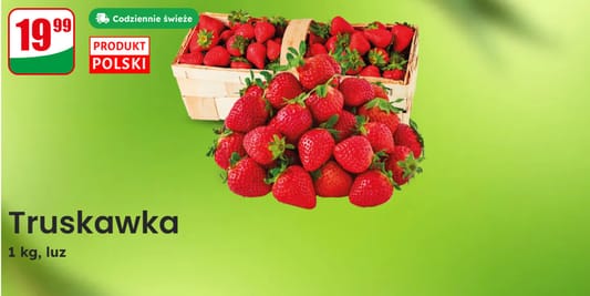 Dino: 19,99 zł za truskawki, 1 kg 28.05.2025