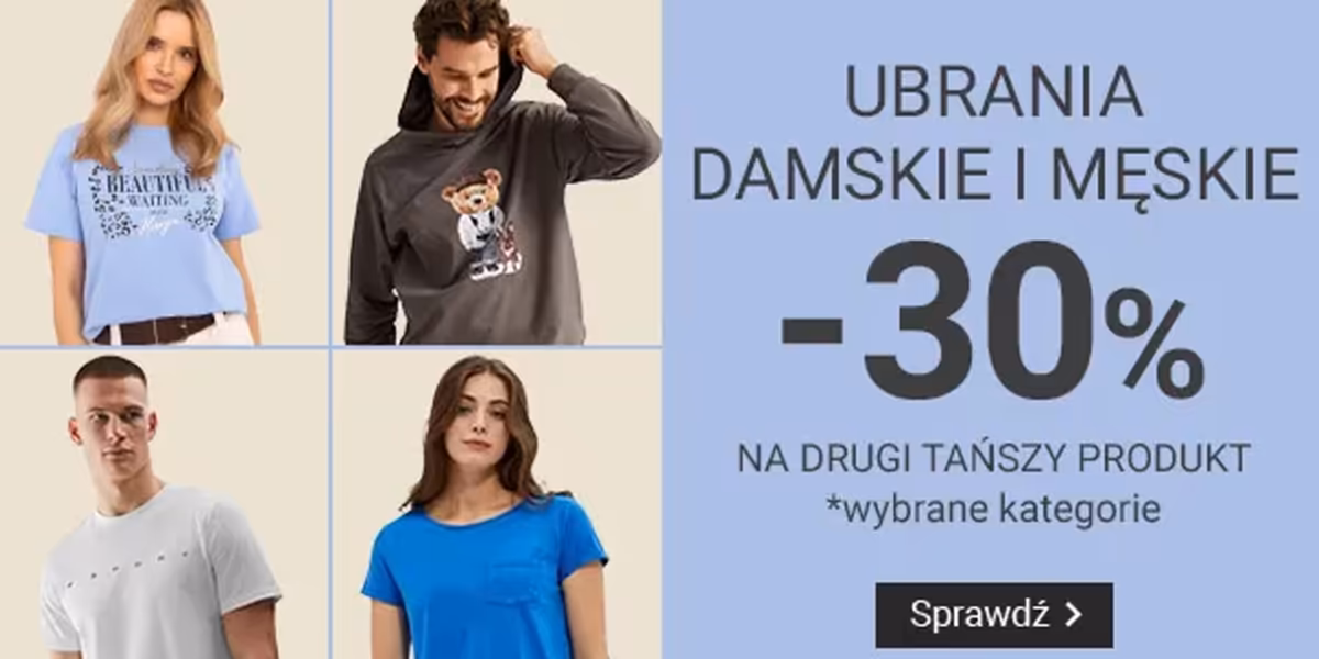 Smyk: -30% na ubrania damskie i męskie