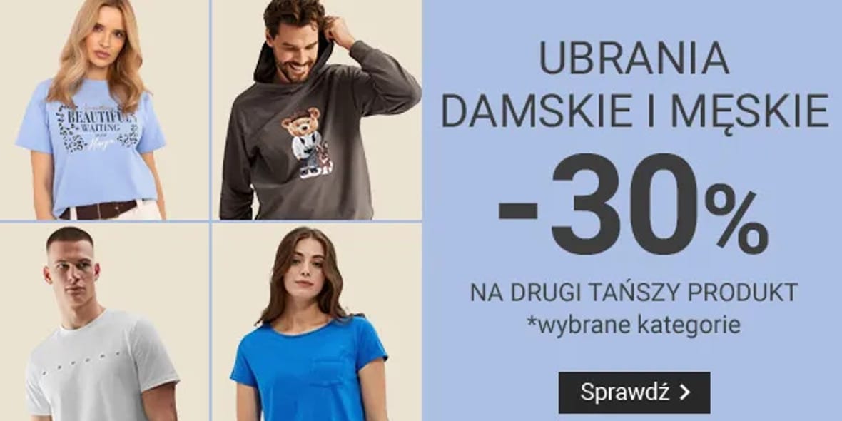 Smyk: -30% na ubrania damskie i męskie 20.05.2025