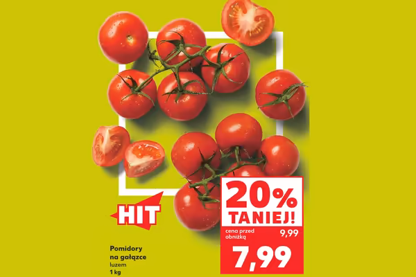 Kaufland: -20% na pomidory na gałązce