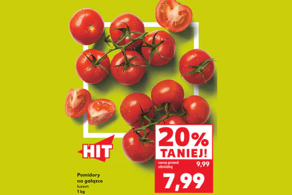 Kaufland: -20% na pomidory na gałązce