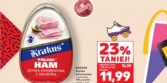 Kaufland: -23% na szynkę konserwową Krakus 07.08.2025