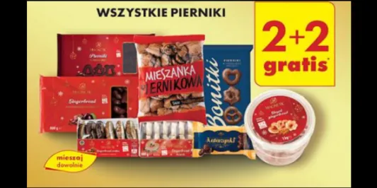 Biedronka: 2+2 GRATIS na wszystkie pierniki 19.12.2024